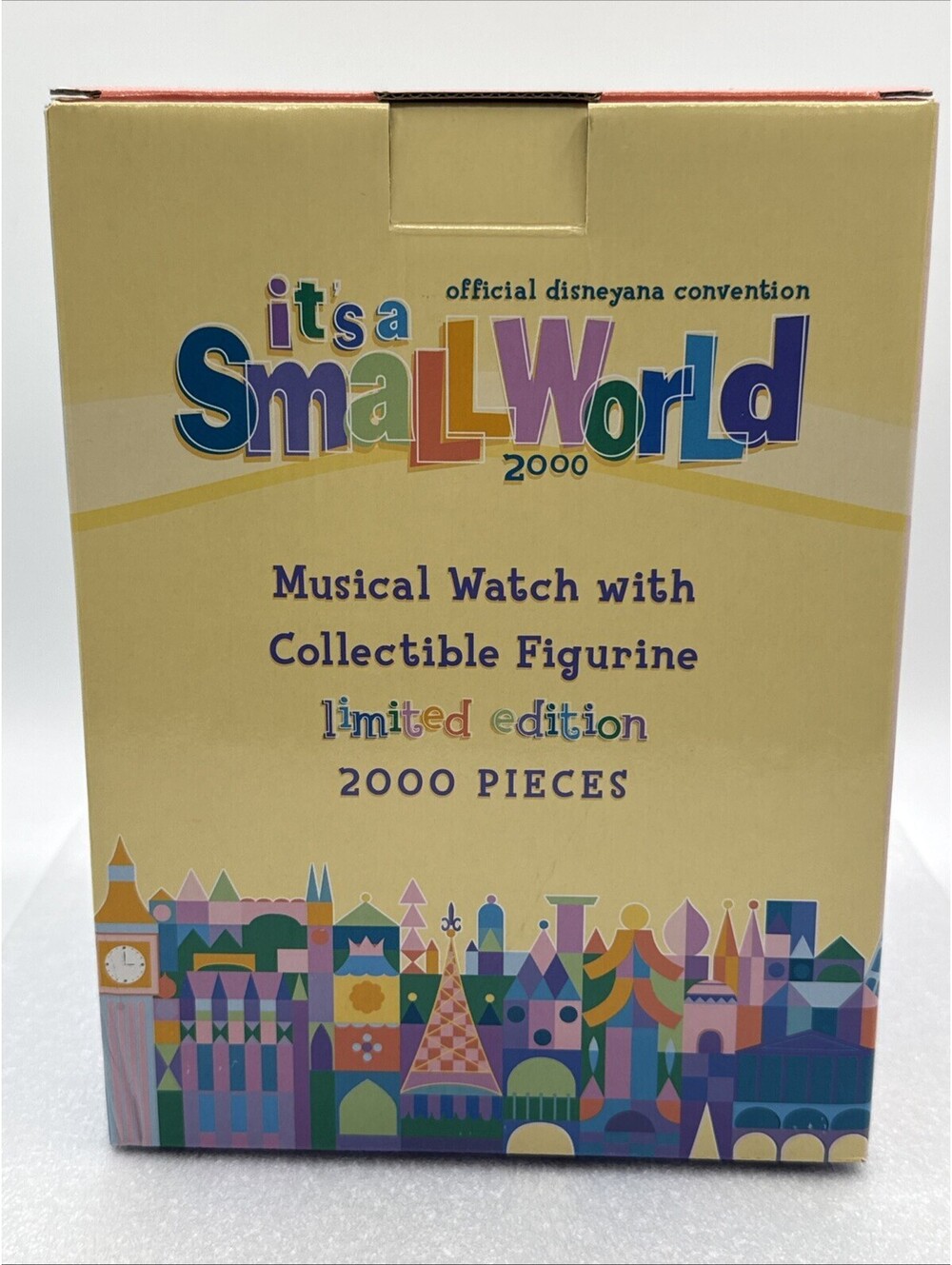 Disney Convention It's A Small World Musical Watch & Zebra Figurine LE 2000 Made
